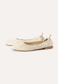 Square-toe pumps, Ecru, webstill