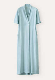 Shawl-collar dress, Ocean, webstill