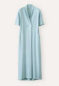 Shawl-collar dress, Ocean, webstill