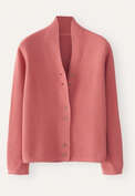 Button-front cardigan, Coral, webstill