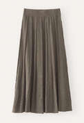 Tuck-stitch merino skirt, Taupe, webstill