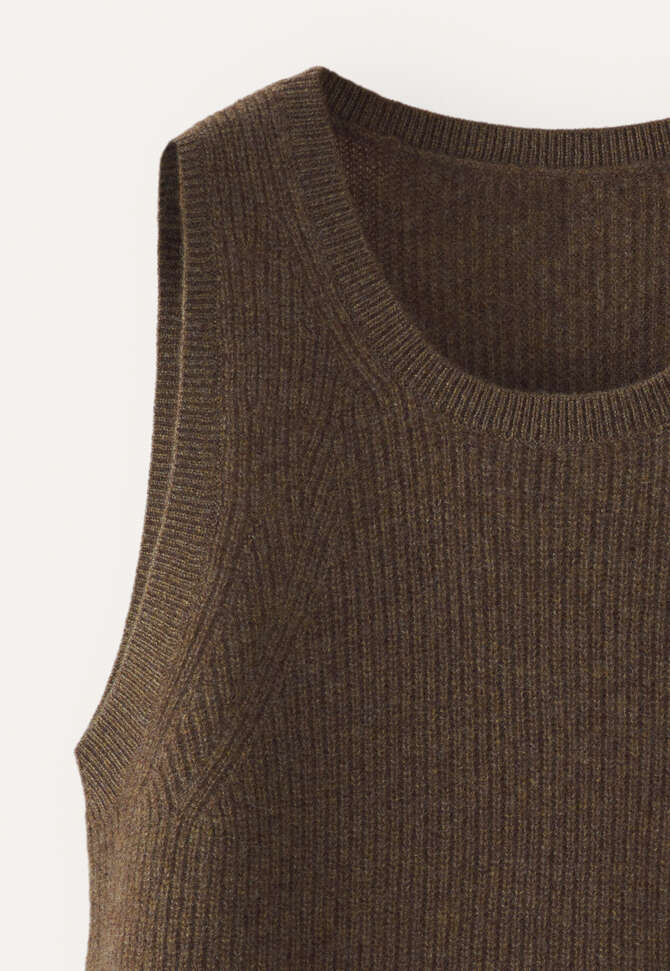 Sleeveless ribbed knit top, Hedgerow, completeTheLook