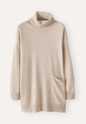 Roll-neck sweater, Ecru fawn, webstill