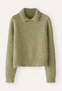 Collared sweater, Soft sage, webstill