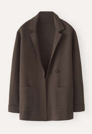 Knitted blazer, Coffee, webstill