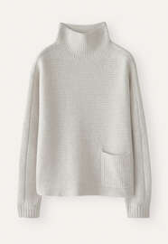 Dolman-sleeve sweater, Grey pearl, webstill