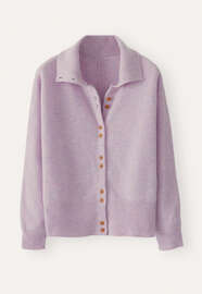 Funnel-neck cardigan, Pink lavender, webstill