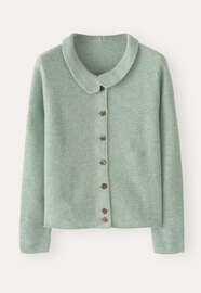Collared cardigan, Mint aqua, webstill