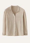 Collared cardigan, Pale mink, webstill