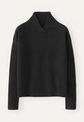 Rib-stitch sweater, Charcoal, webstill