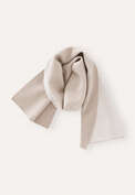 Plaited boiled scarf, Pale stone, webstill