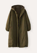 Long padded coat, Moss, webstill