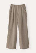 Pleat-front trousers, Natural fern, webstill