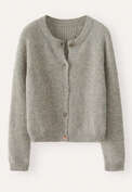 Raglan-sleeve cardigan, Grey stone, webstill