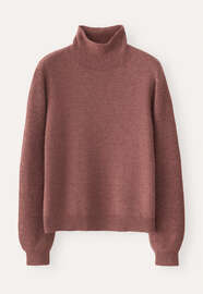 Funnel-neck sweater, Chilli plum, webstill