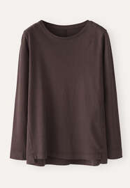 Long-sleeve top, Dark chocolate, webstill