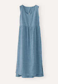 Sleeveless double-layer dress, Marine, webstill