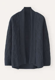 Patterned cardigan, Blue black, webstill