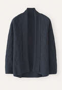 Patterned cardigan, Blue black, webstill