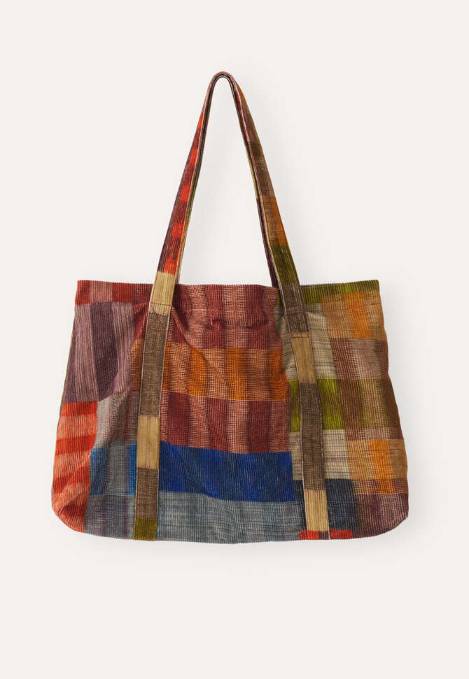 Printed cord bag, Chilli blue, completeTheLook