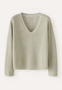 V-neck sweater, Pale sage, webstill