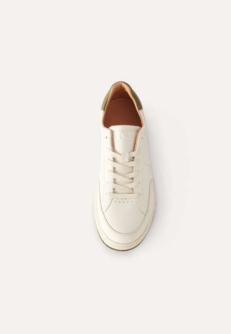 Lace-up trainers, White olive, completeTheLook