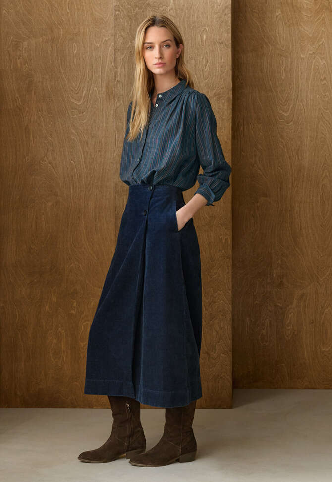 Wrap over skirt, Dark petrol, completeTheLook