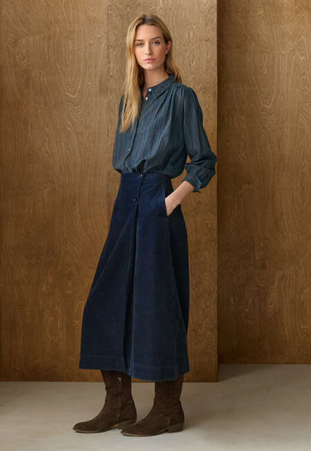 Wrap over skirt, Dark petrol, completeTheLook