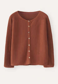 Dolman-sleeve cardigan, Brown chilli, webstill