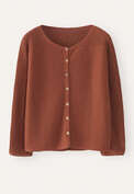 Dolman-sleeve cardigan, Brown chilli, webstill