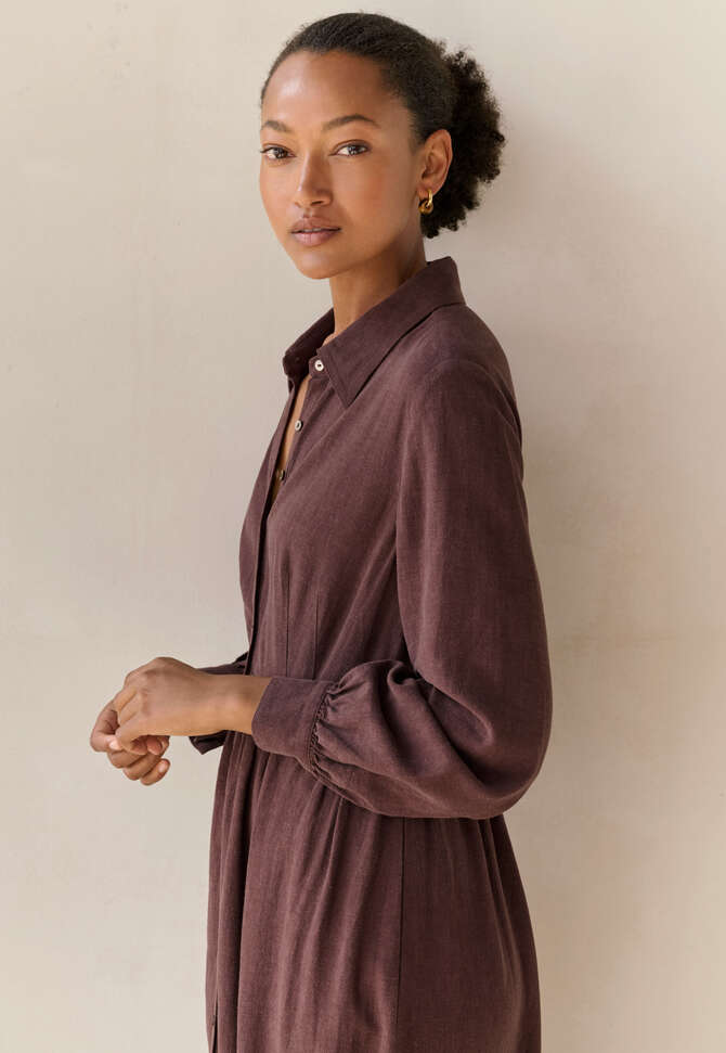 Long shirtdress, Port, completeTheLook