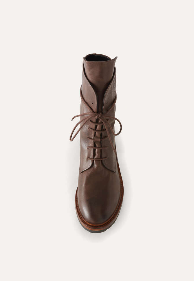 Lace-up boots, Dark brown, completeTheLook