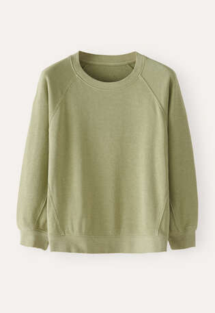 Raglan-sleeve top, Pale sage, webstill