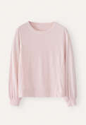 Long-sleeve jersey top, Ice rose, webstill