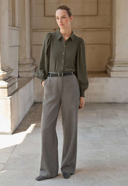 Straight-leg trousers, Soft charcoal, completeTheLook