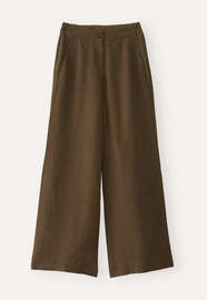 Wide-leg trousers, Pine brown, webstill