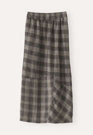 Checked skirt, Black fawn, webstill