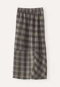 Checked skirt, Black fawn, webstill