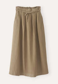 Pleat-detail skirt, Warm khaki, webstill