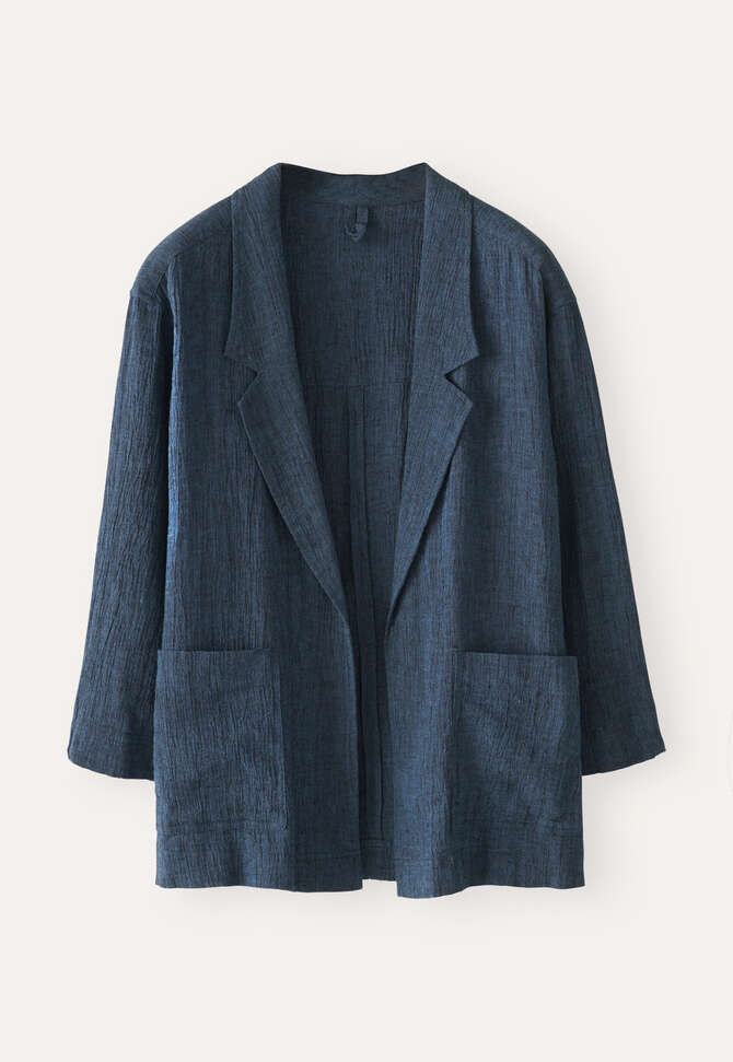 Edge-to-edge jacket, Dark indigo, completeTheLook