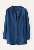 Tuck-detail shirt, Blue ink, webstill