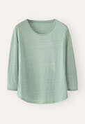 Round-neck top, Aqua, webstill