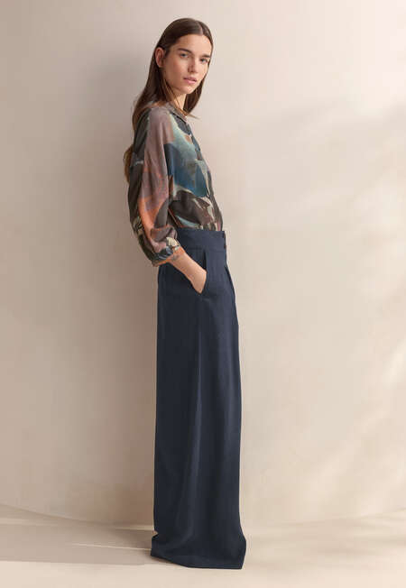 Wide-leg trousers, Midnight, completeTheLook