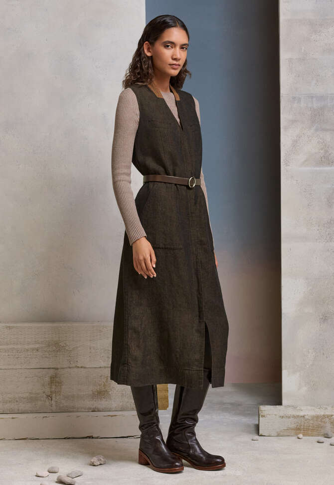 Sleeveless dress, Black rust, completeTheLook