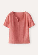 Tuck-detail top, Coral red, webstill