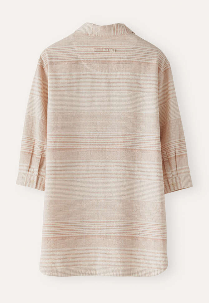 Striped overshirt, Blush cream, completeTheLook