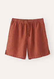 Pull-on shorts, Terracotta red, webstill