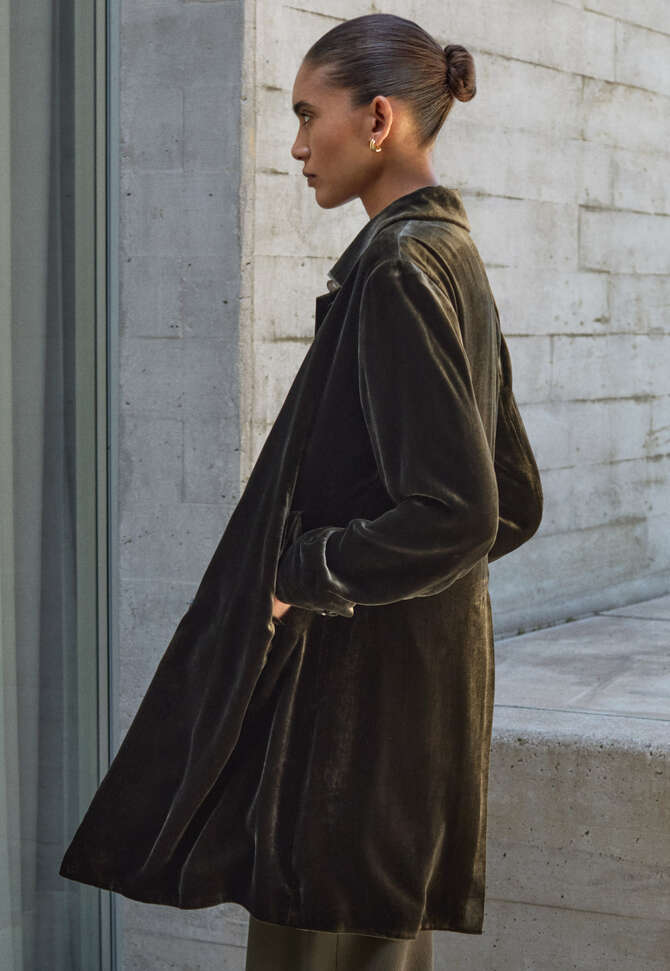 Collared coat, Fir, completeTheLook