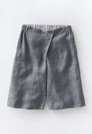 Knee-length culottes, Blue brown, webstill