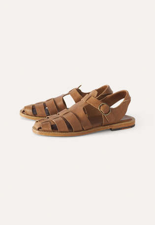Caged sandals, Camel, webstill